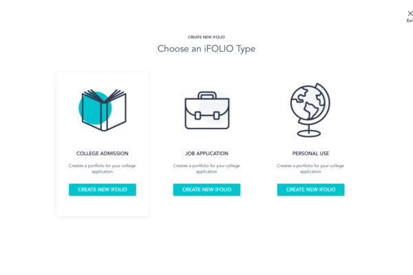 Create New iFOLIO